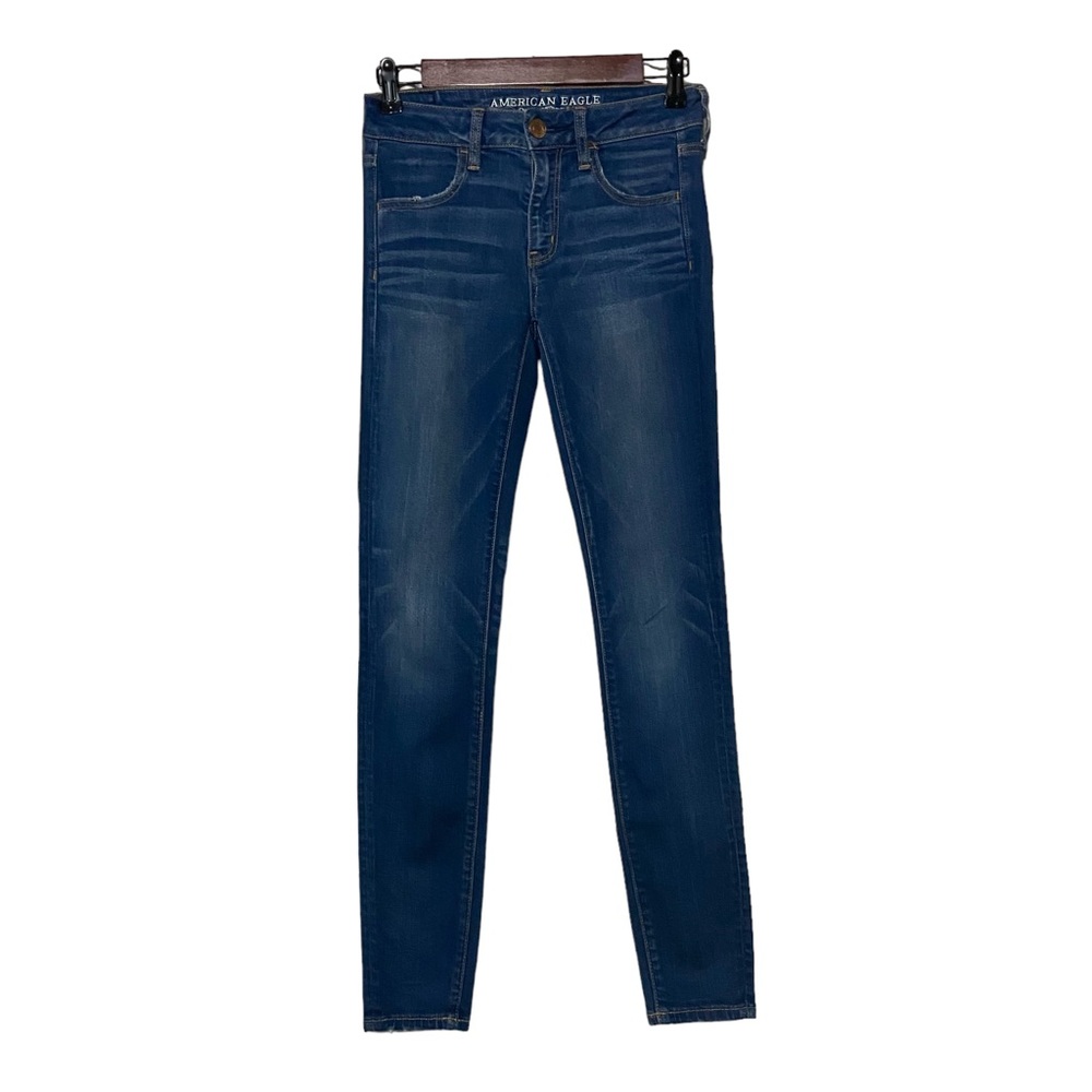 American Eagle Super Stretch X Jeans Womens 4 Jegging Blue